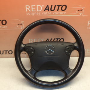 VOLANT EN CUIR D'ORIGINE MERCEDES CLASSE E W210 PHASE 2 OU CLK W208