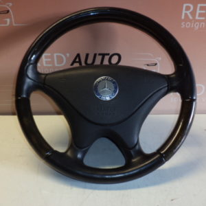 VOLANT EN BOIS ET CUIR D'ORIGINE MERCEDES CLASSE SLK R170 ou SL R129 REF: A1704601403 / 170 460 14 03