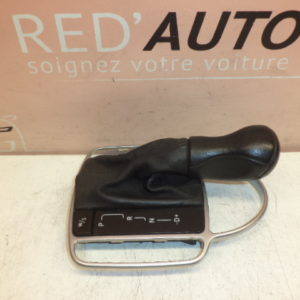 POMMEAU DE LEVIER DE VITESSE CUIR NOIR MERCEDES CLASSE SL R230 RÉF: A2302672310 / 230 267 23 10