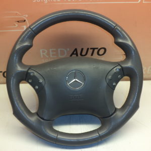VOLANT EN CUIR ( TUNING - GRIS ) D’ORIGINE MERCEDES CLASSE C W203 REF: 2034600903 / 203 460 09 03