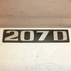 Plaque Écrit Emblème De Calandre Ou (Arrière) Pour Mercedes 207D