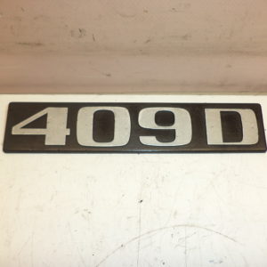 Plaque Écrit Emblème De Calandre Ou (Arrière) Pour Mercedes 409D