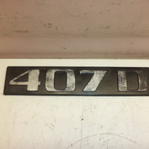 Plaque Écrit Emblème De Calandre Ou (Arrière) Pour Mercedes 407D