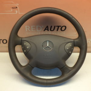 Volant En Cuir ( Beige ) Avec Airbag D’origine Mercedes Classe E W211 Réf: 2114600203 / 211 460 02 03