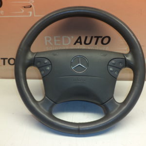 VOLANT EN CUIR D’ORIGINE MERCEDES CLASSE E W210 PHASE 2 OU CLK W208